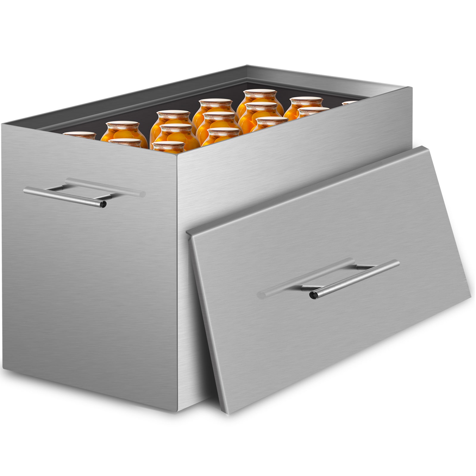 Water Bath Canner Stainless Steel Pot For Canning With 2 Racks_voghion.com